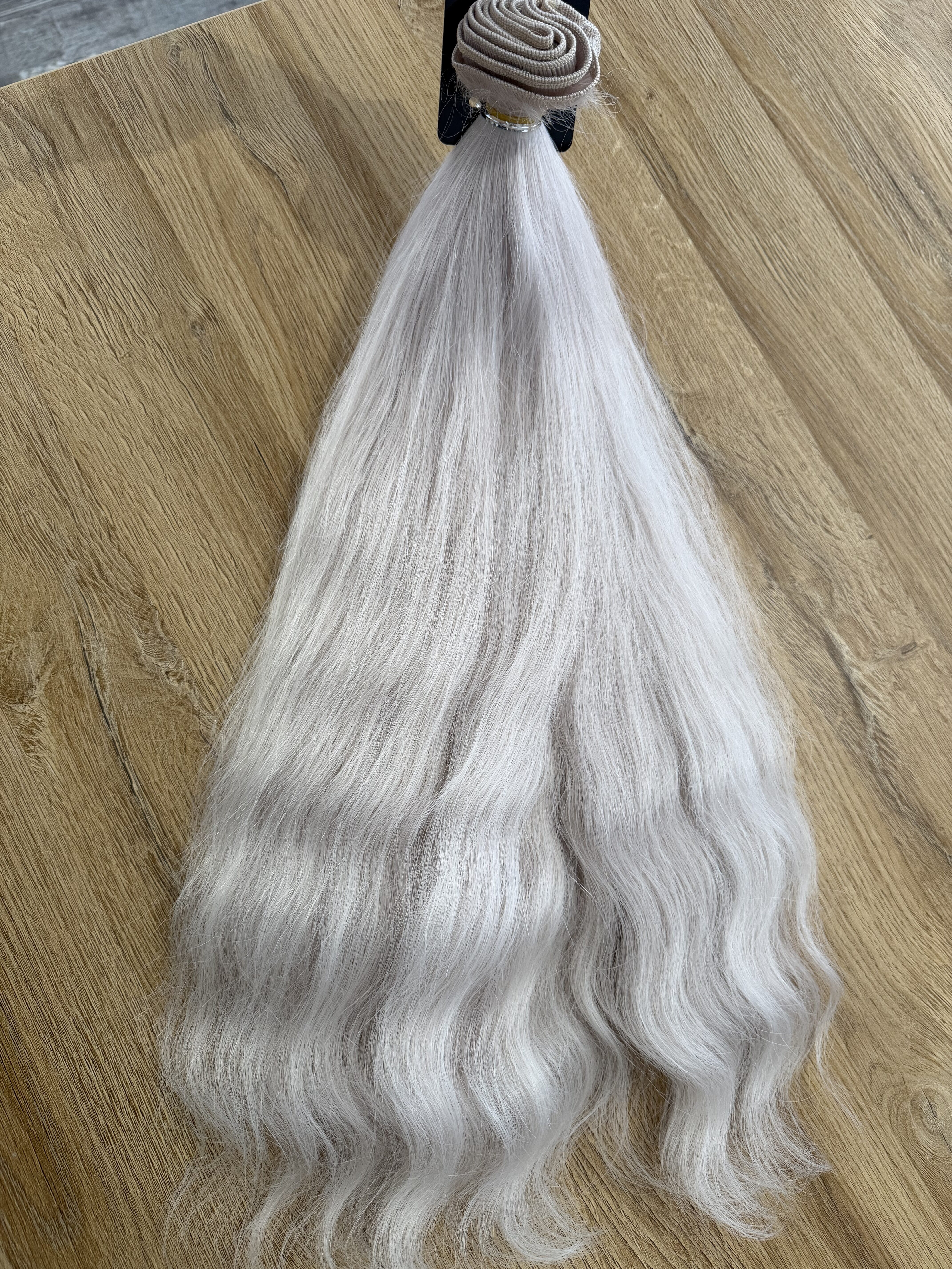 Славянска коса на треса бяло русо 60 см. 250 гр. - Image 3